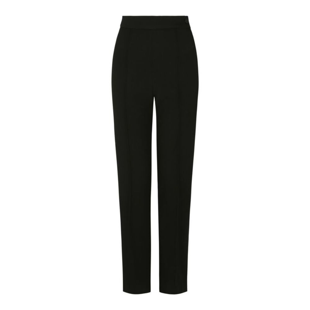 Balenciaga Minimal Cropped Pants Black Womens